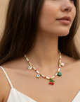 CHERRY RED NECKLACE