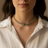 MINI SILVER BUBBLE CHOKER