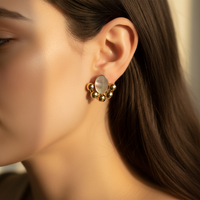 ARYA BIG OVAL EARRING