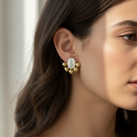 ARYA BIG OVAL EARRING