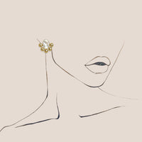 ARYA BIG OVAL EARRING
