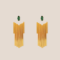 LONG CHEVRON EARJACKET