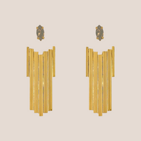 LONG CHEVRON EARJACKET