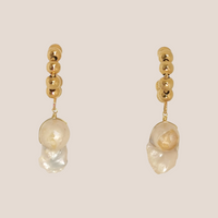 CHARLOTTE II BAROQUE HOOP EARRING