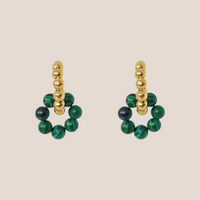CHARLIE MALACHITE HOOP