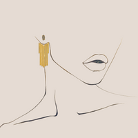 LONG CHEVRON EARJACKET