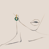 CHARLIE MALACHITE HOOP