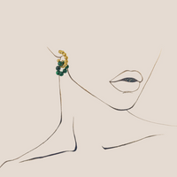 CHARLIE MALACHITE HOOP