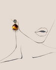 MINI MIMI TIGER EYE EARRING