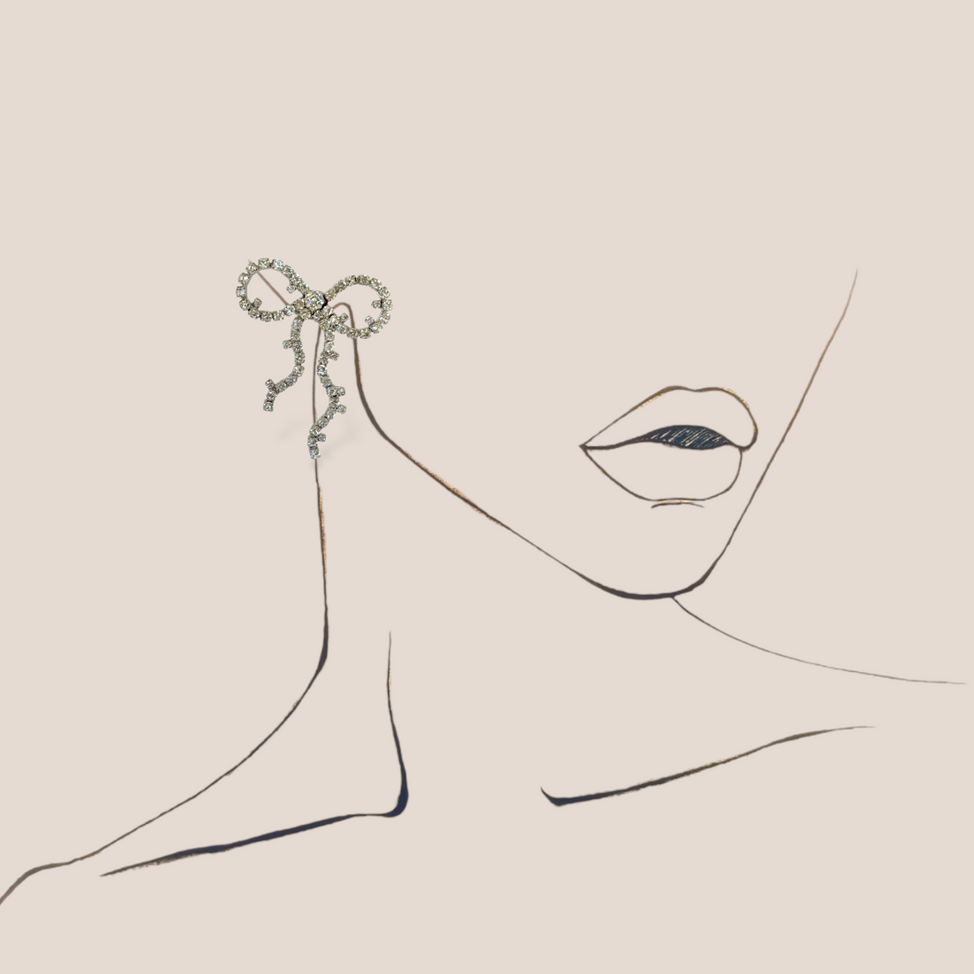 HAYA BOW EARRING