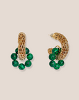 MALACHITE MESH HOOPS