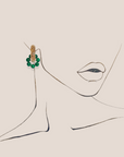 MALACHITE MESH HOOPS