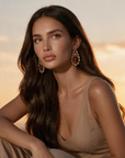 SANIYA BROWN EARRING