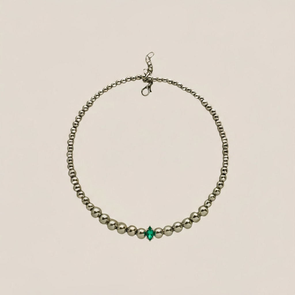 MINI SILVER BUBBLE CHOKER