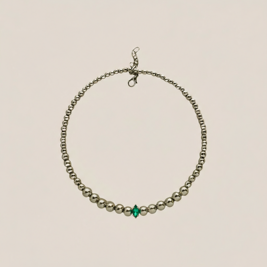 MINI SILVER BUBBLE CHOKER