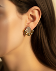 ARYA BIG OVAL EARRING