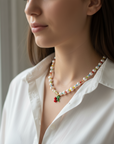 CHERRY RAINBOW NECKLACE