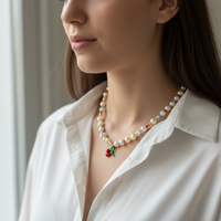 CHERRY RAINBOW NECKLACE